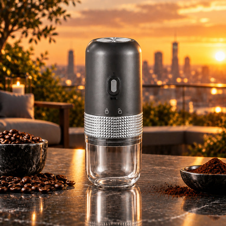 Electric Ceramic Coffee Grinder | USB Rechargeable